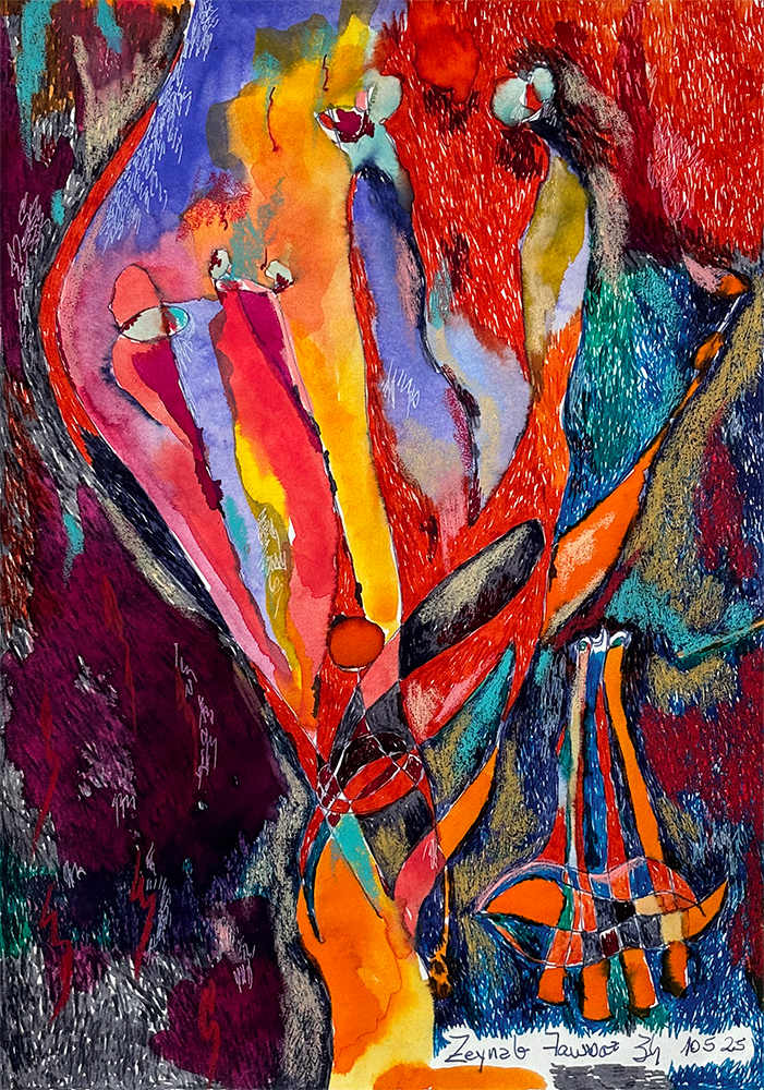 Zeynab F, Zari Harat by Zari Harat  Image: remembered discussions untangle