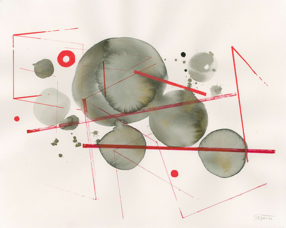 Intersecting Black/Red 2, Image 1.