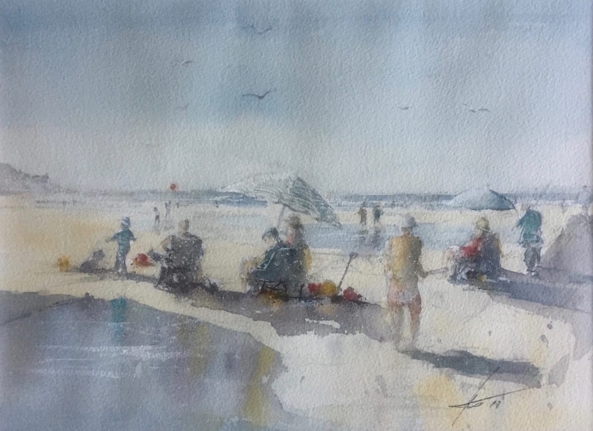 A Day at the Beach by Ian Clements 