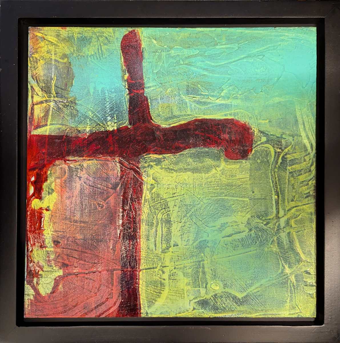 Surly Templar by Alison P Darrow  Image: In black wood floater frame.