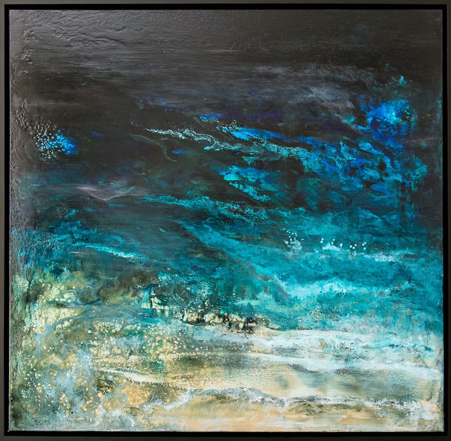 A Night Walk on the Beach 