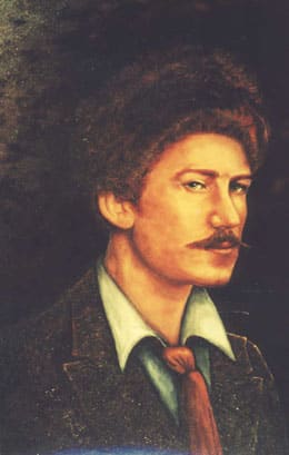 Ezra Pound Portrait by Sandra Longmore  Image: Ezra Pound Portrait