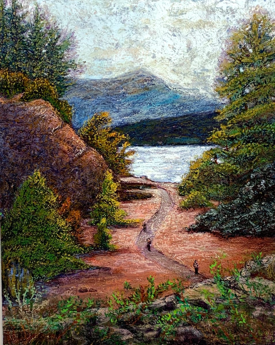 Columbia River Gorge, Oregon Plein-Air Painting Cascade Locks 