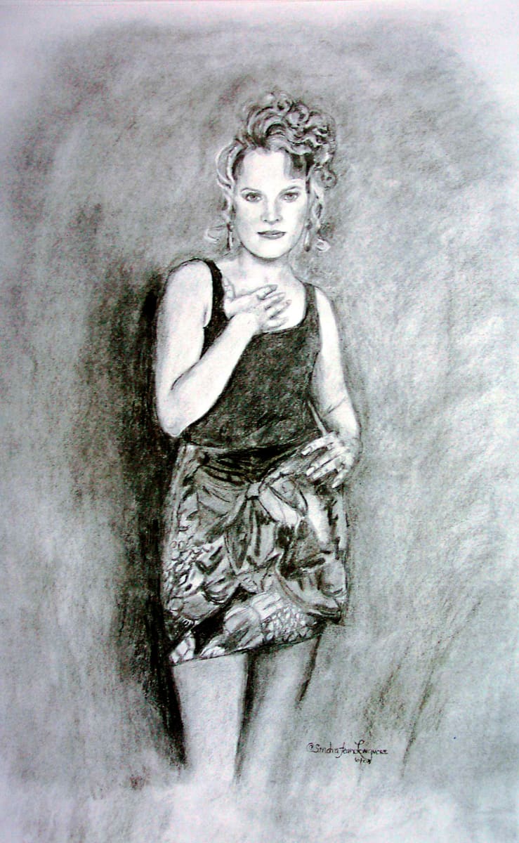 Nicole Lynn  Image: Charcoal Portrait of Nicole Lynn