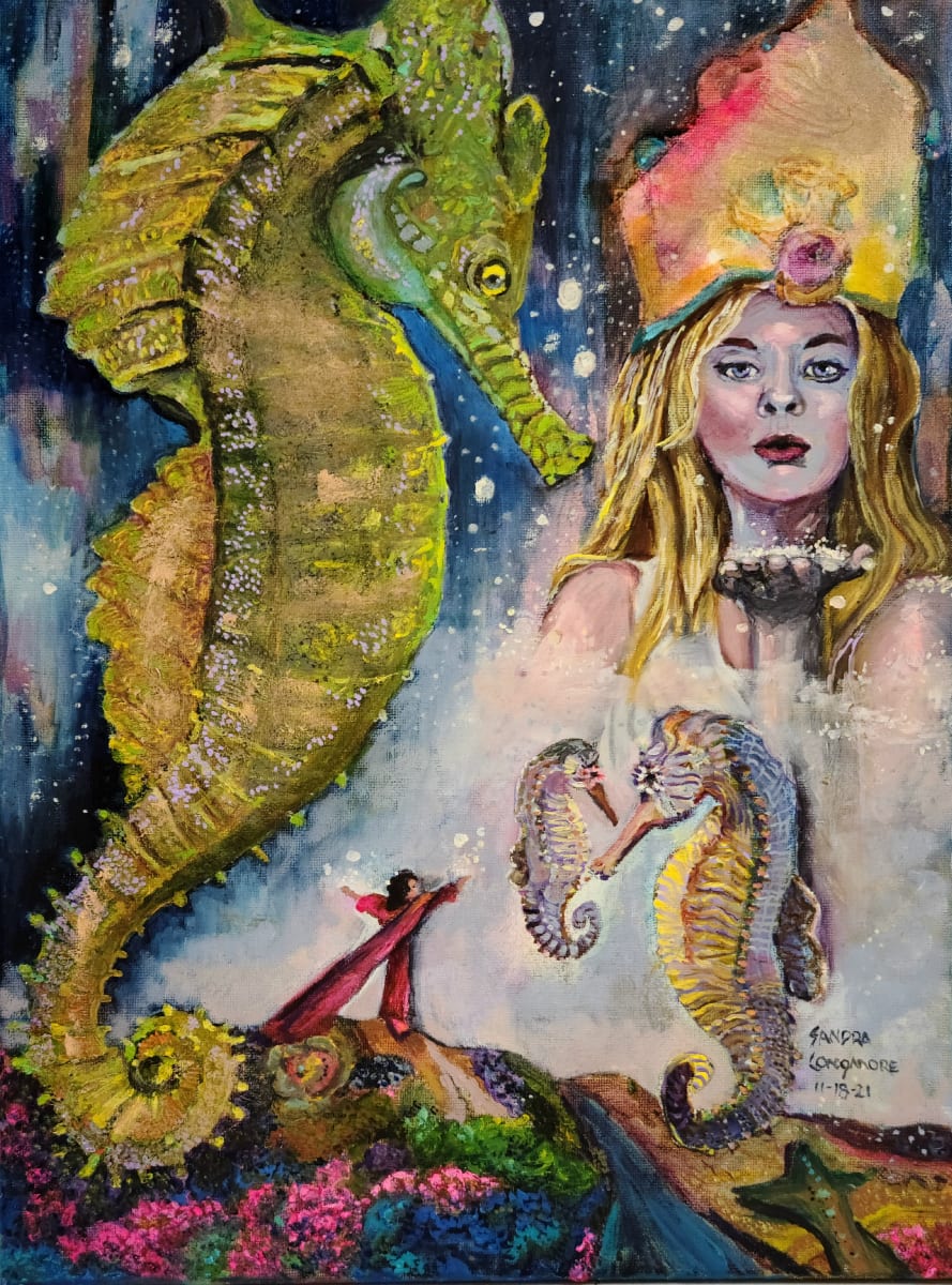 Seahorse Muse by Sandra Longmore  Image: Seahorse Muse