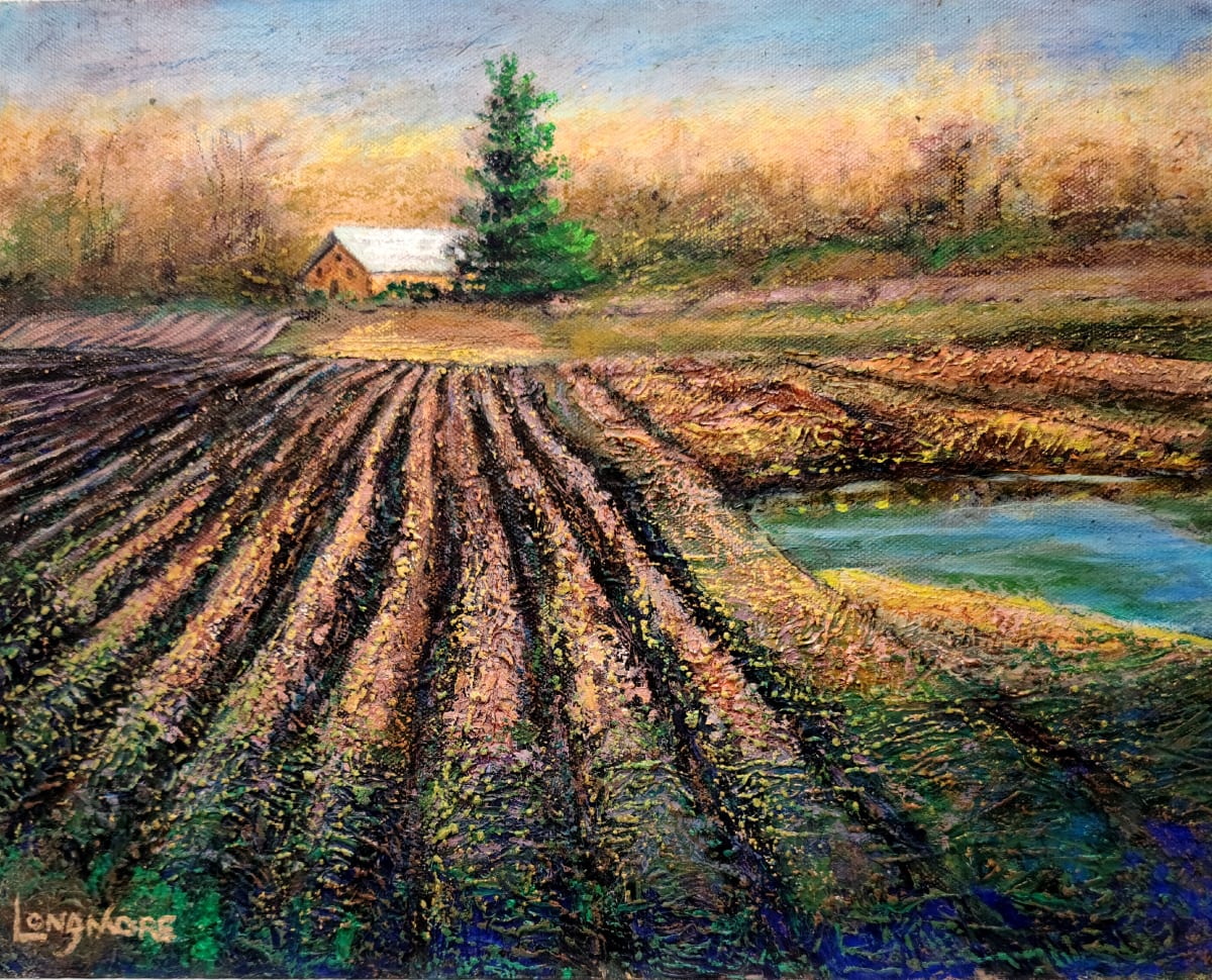 Sauvie's Island Farm         Portland Oregon  (Plein-Air Kruger's Farm) by Sandra Longmore  Image: Sauvie Island Farm Portland Oregon  (Plein-Air Kruger's Farm)