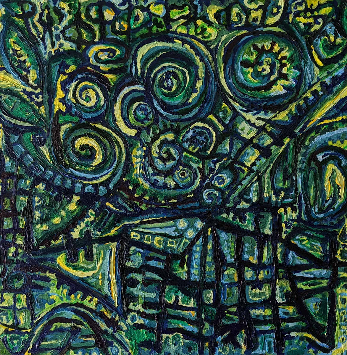 HillSide Green by Jasmine Leach 