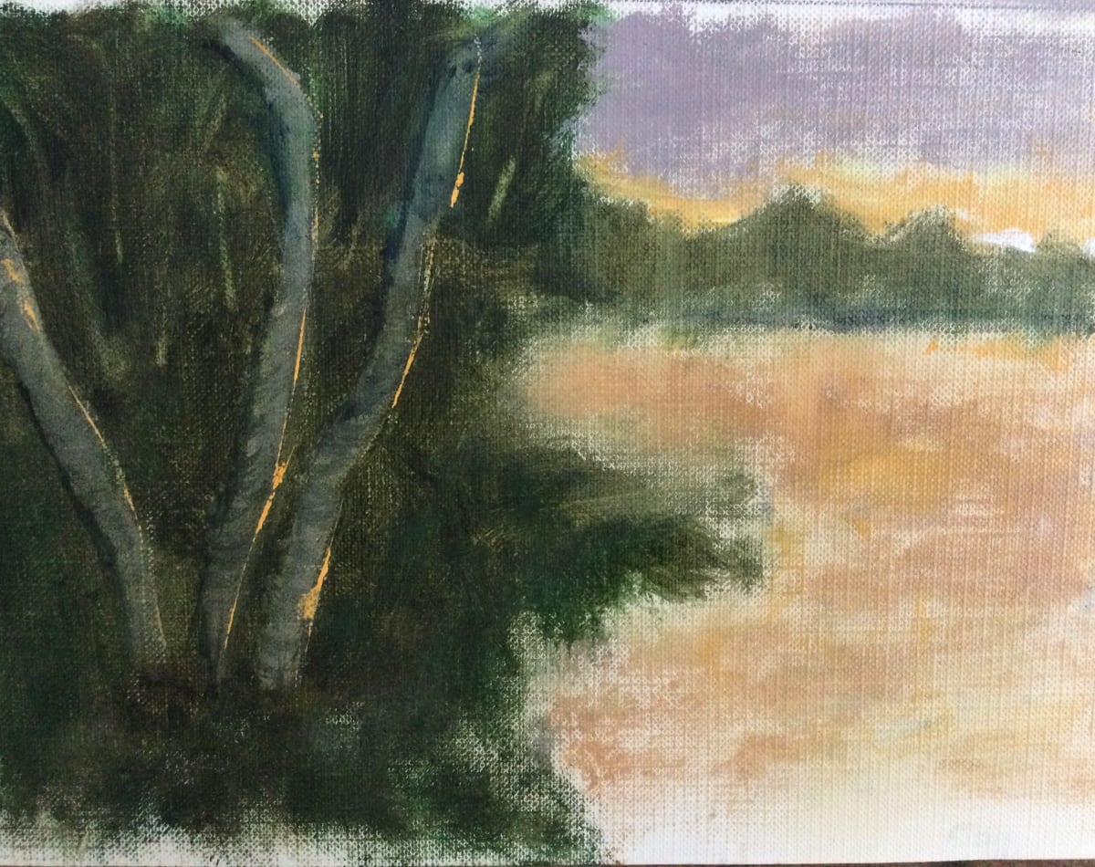 Tree reflection study by Louise Douglas 