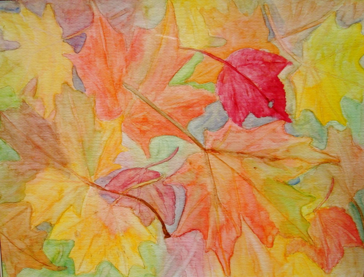 Fall leaves 2 by Louise Douglas 