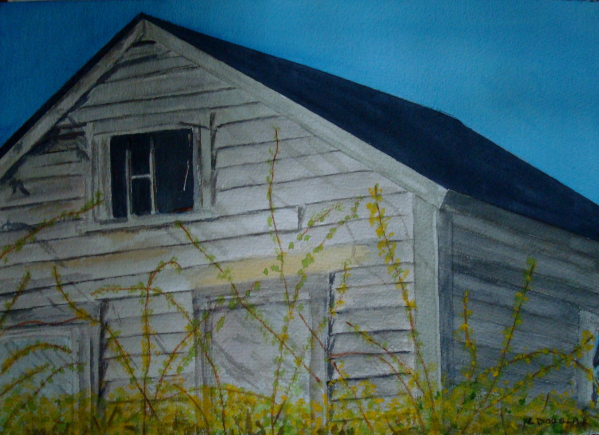 Vacant House Early Spring by Louise Douglas 