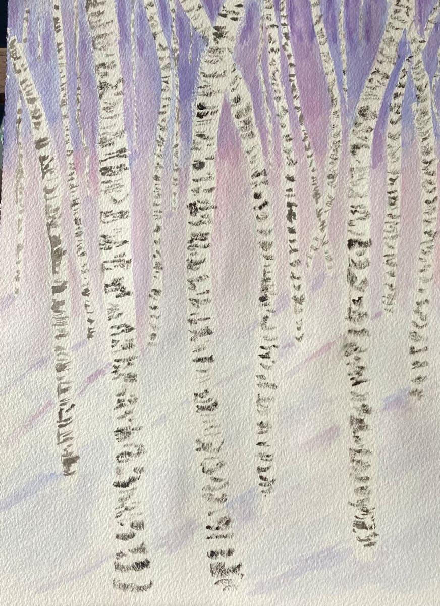 Birches by Louise Douglas 