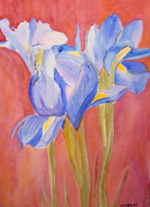 Mother's Day Irises by Louise Douglas 