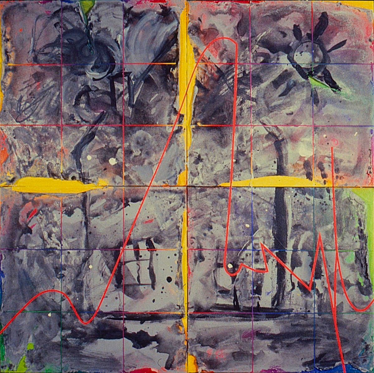 Divided House with Peeling Paint by Norma Jean Squires, Image 1.