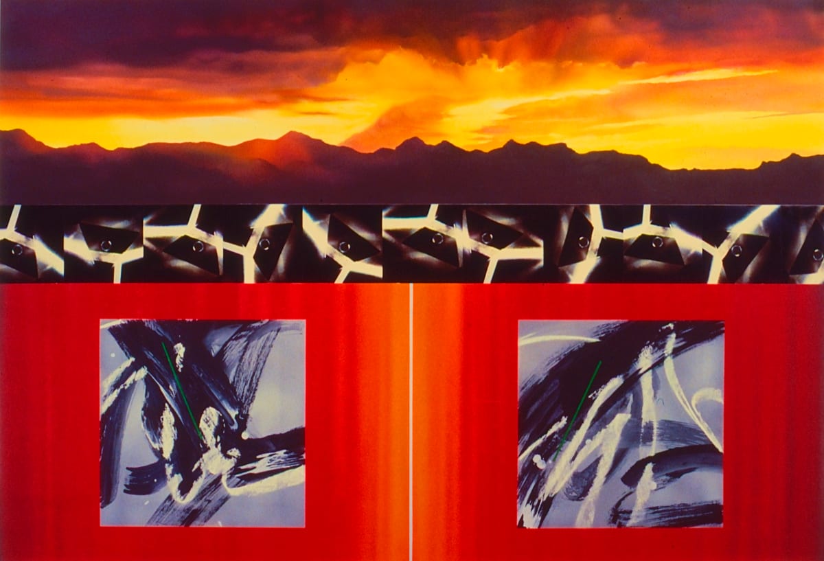 Red Shift, Black Prisms, 2 Sunsets by Norma Jean Squires 