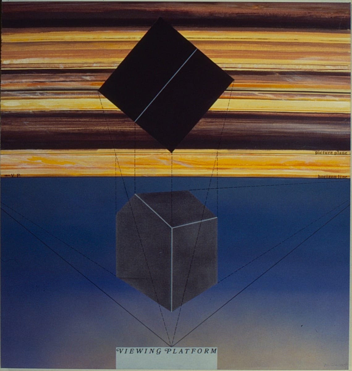 Saturnian Sunset-Strings Attached by Norma Jean Squires 