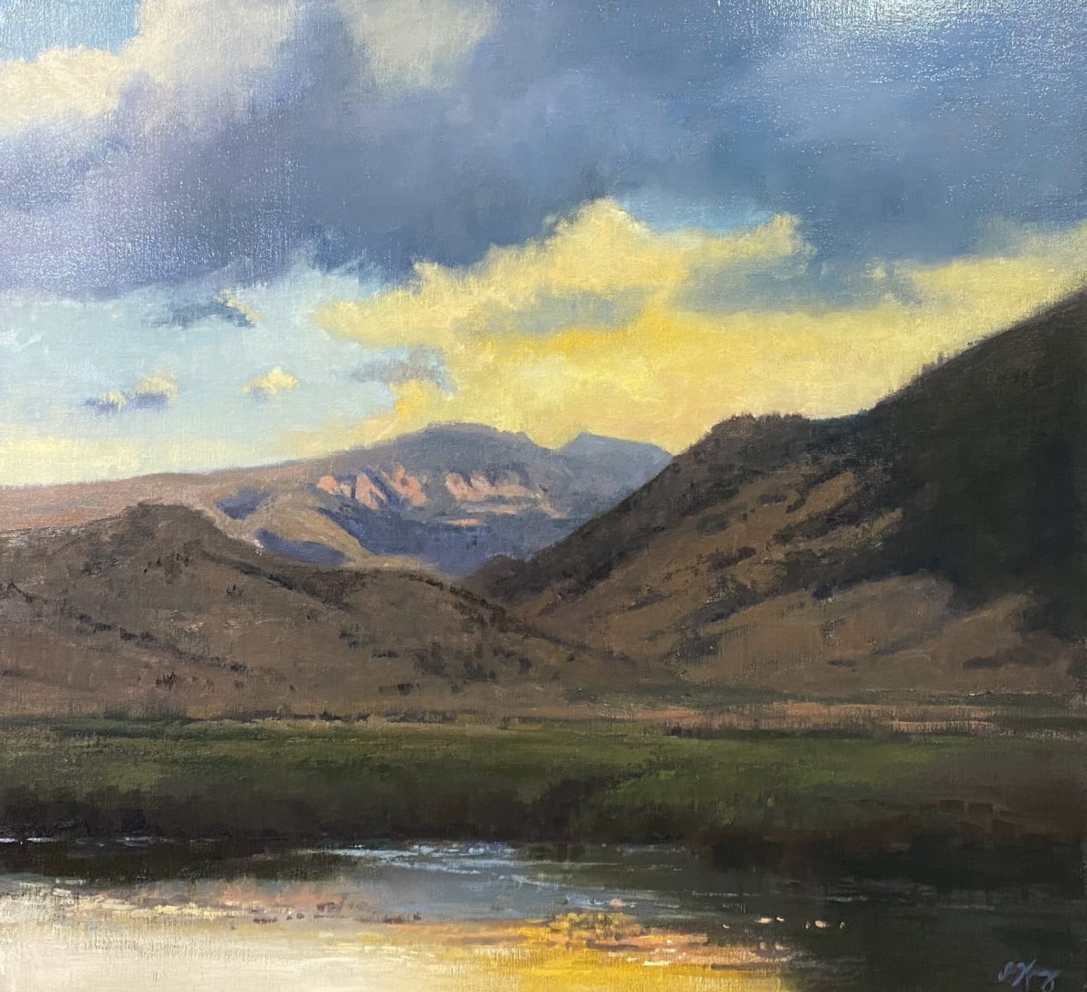 End Of Day At Flat Creek by Shanna Kunz 