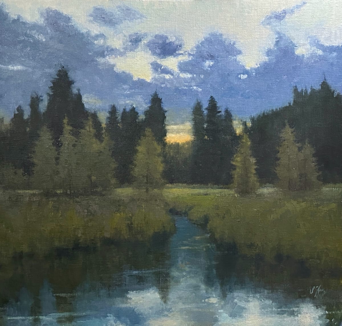 Sanguine by Shanna Kunz  Image: Sanguine, invitation piece for Kneeland Gallery Plein Air exhibit 2024