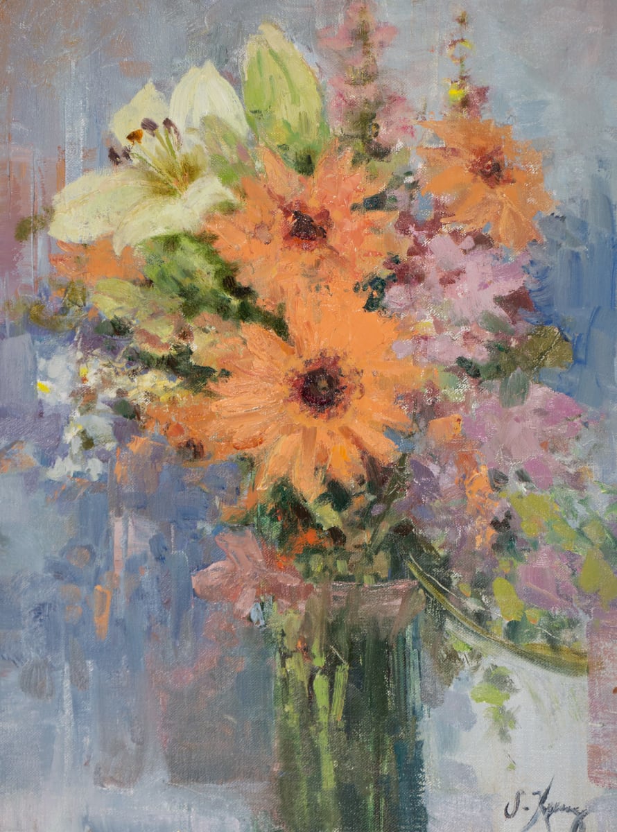 Gerbera Daisies & Lily, Image 1.