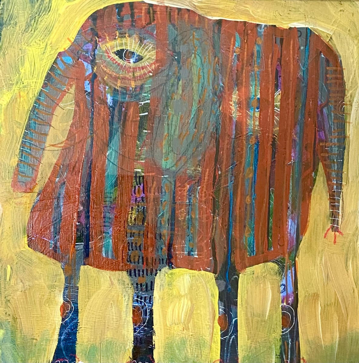 Striped Pachyderm by Steffanie Lorig 