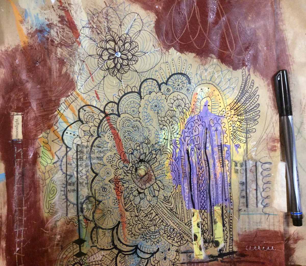 Moonlight / Phone Doodle No. 2 by Steffanie Lorig, Image 1.