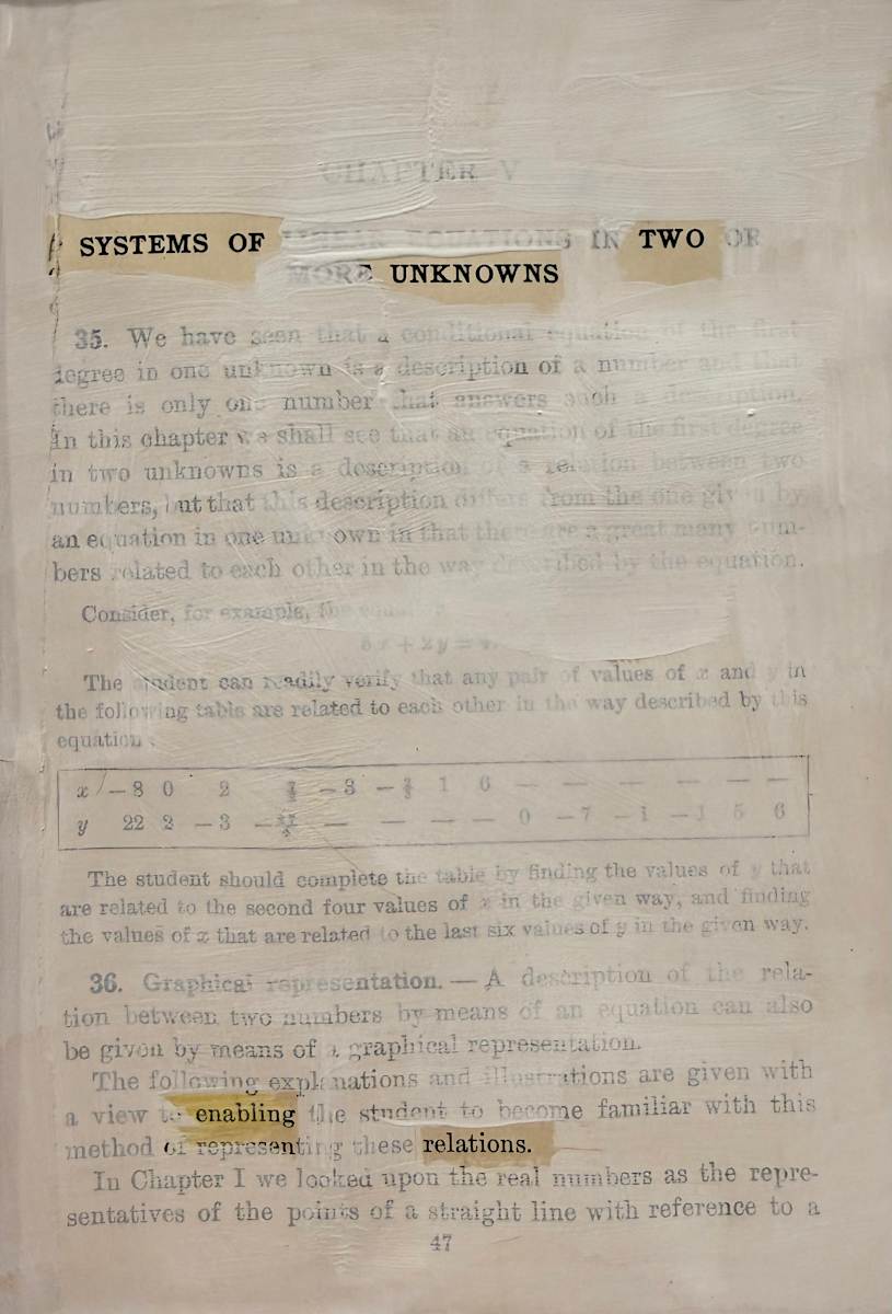 Systems of Two Unknowns by SteffanieLorig.com, Image 1.
