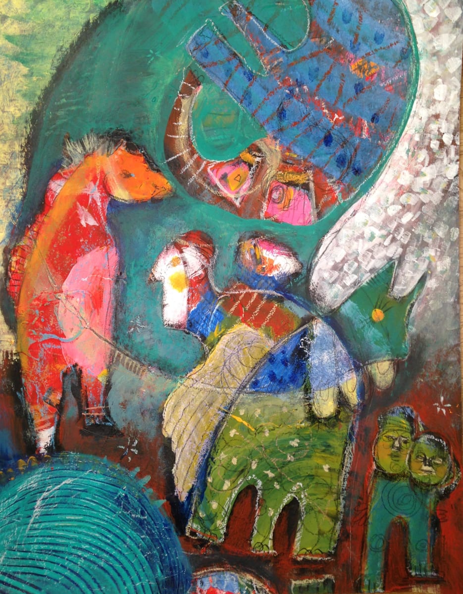 Awake the Sense of Wonder (Nod to Chagall) by Steffanie Lorig 