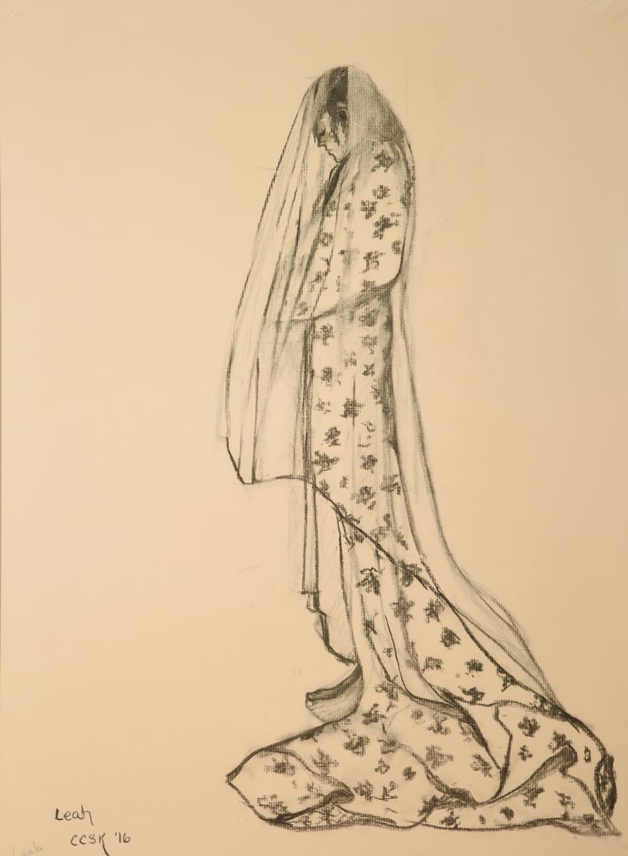 Leah's Wedding - Charcoal Study 