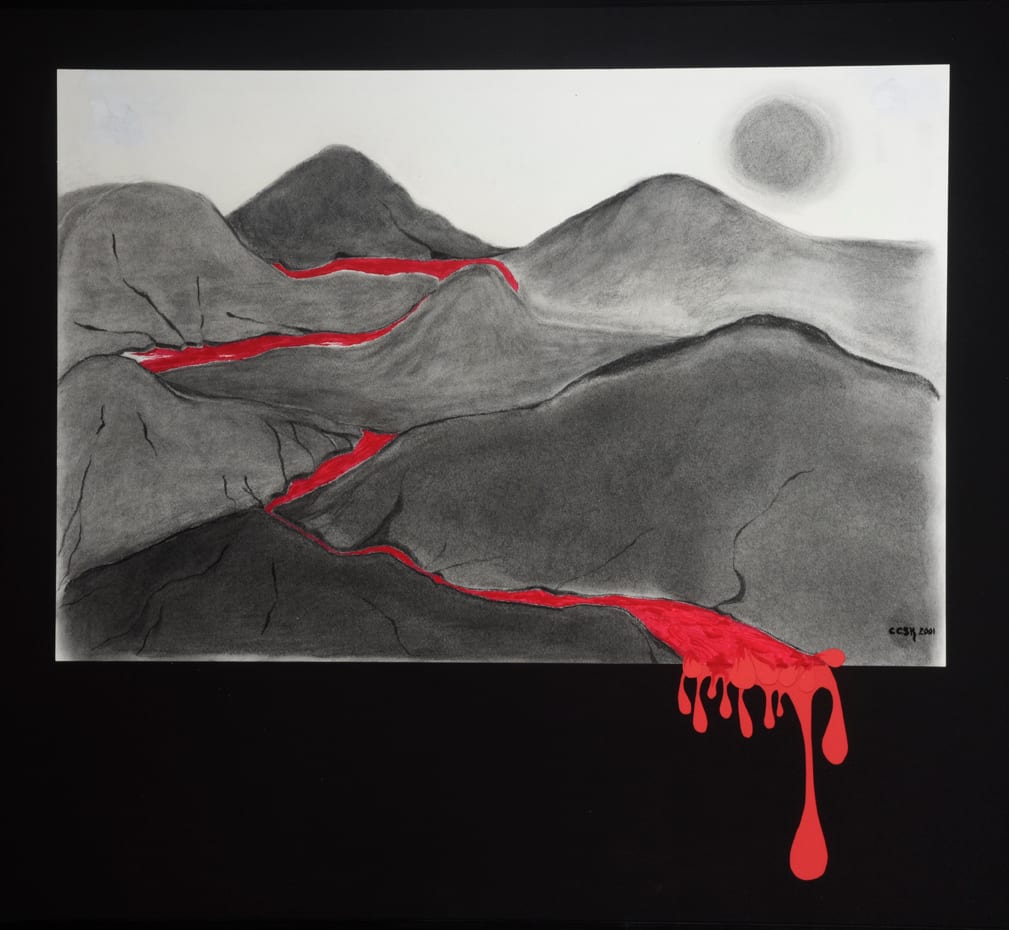 Blood - First Plague by Carolyn Kleinberger   Image: (Heb-"Dom")