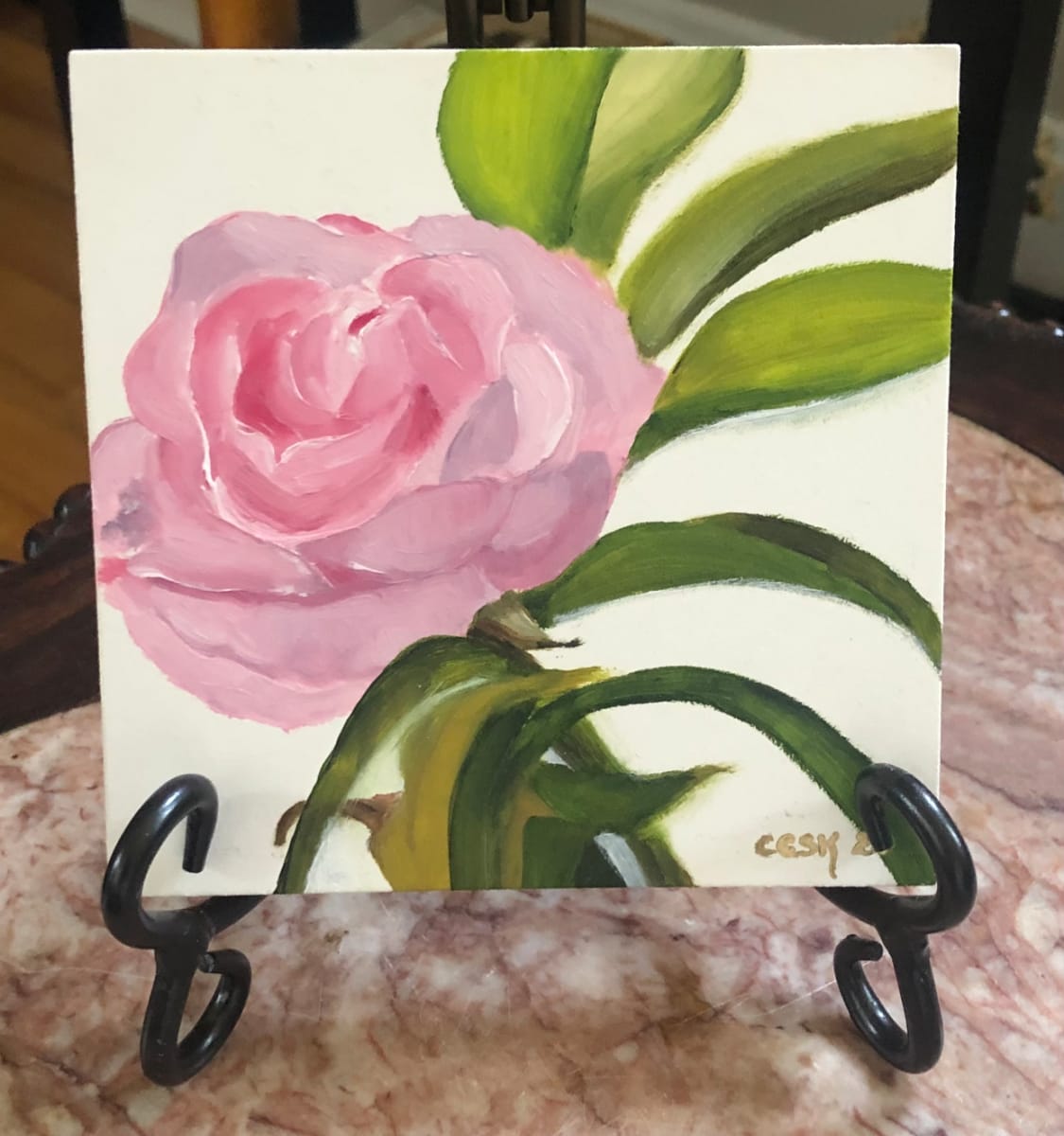 Pink Rose by Carolyn Kleinberger  