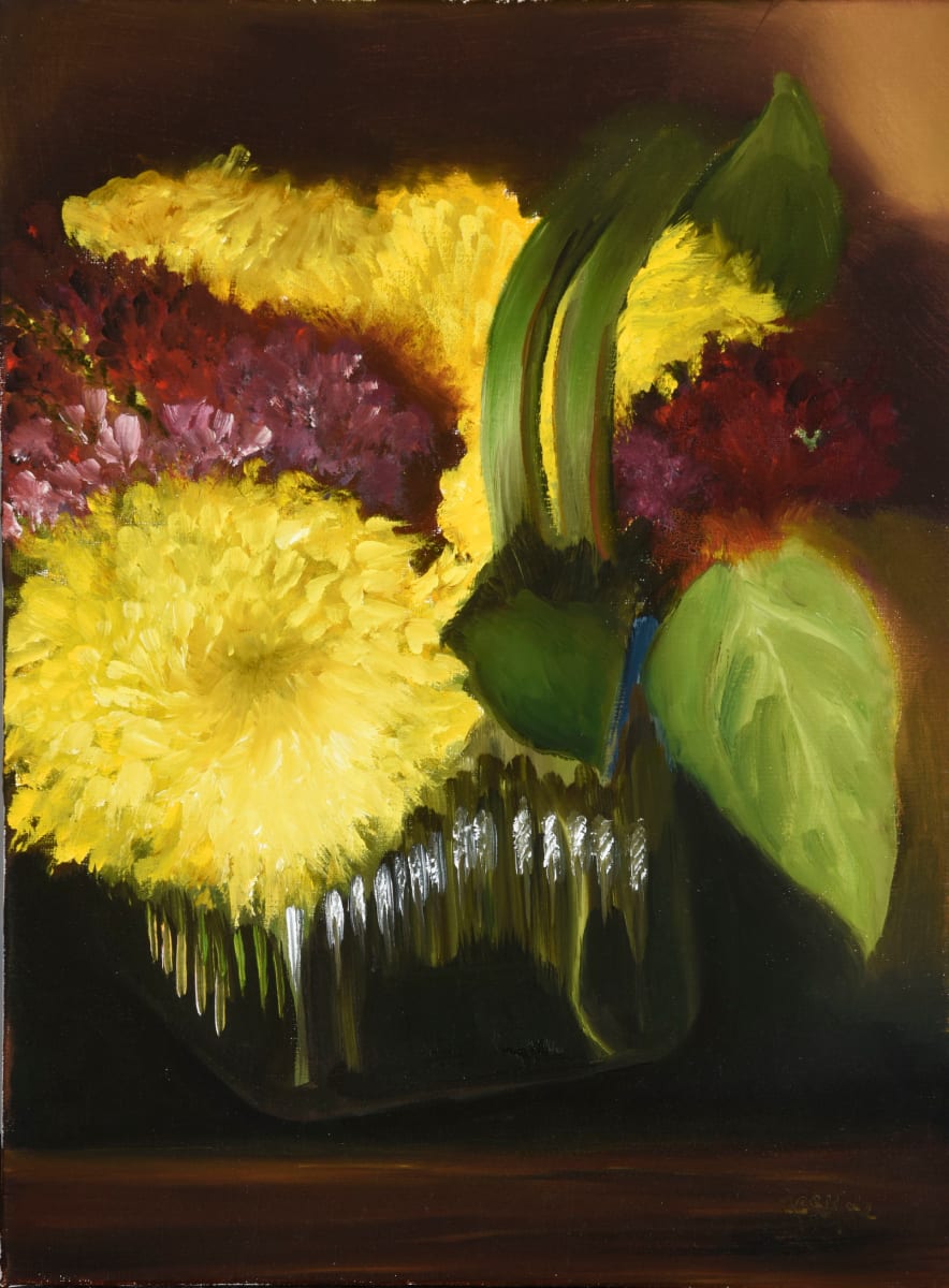 Reflections on a Floral Welcome Basket by Carolyn Kleinberger 