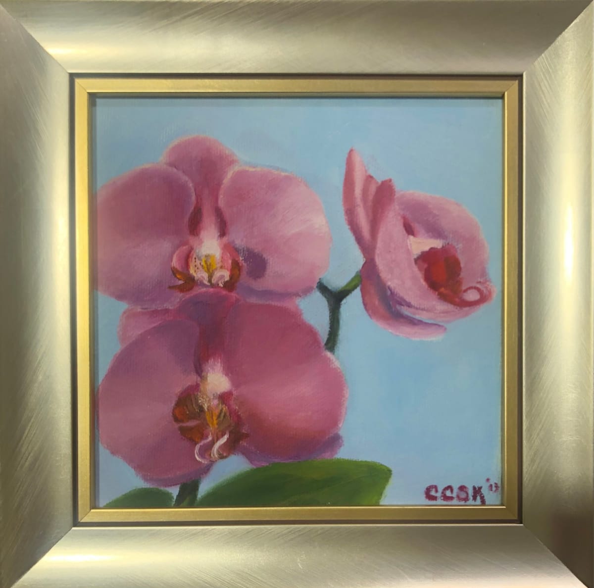 Pink Orchids by Carolyn Kleinberger 