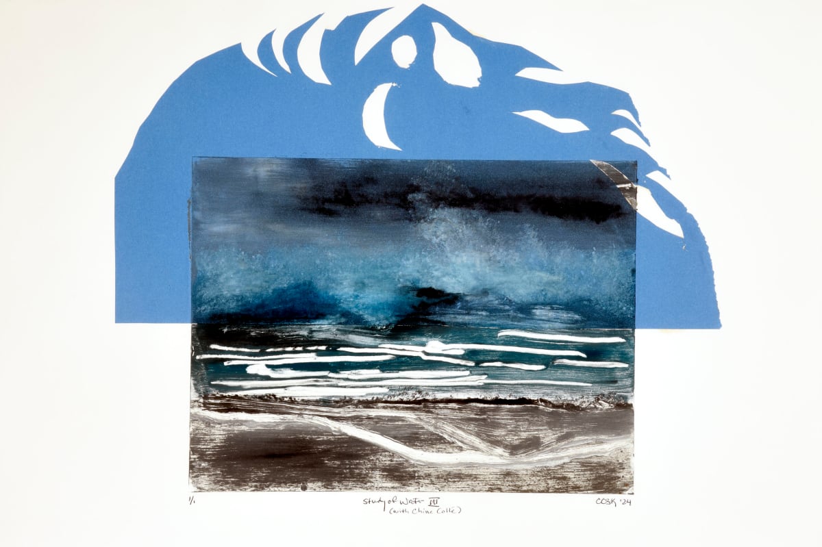 Study of Water III by Carolyn Kleinberger  Image: Study of Water III - 
Print on Paper with Chine Collé
