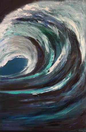 Crashing Wave I by Carolyn Kleinberger  