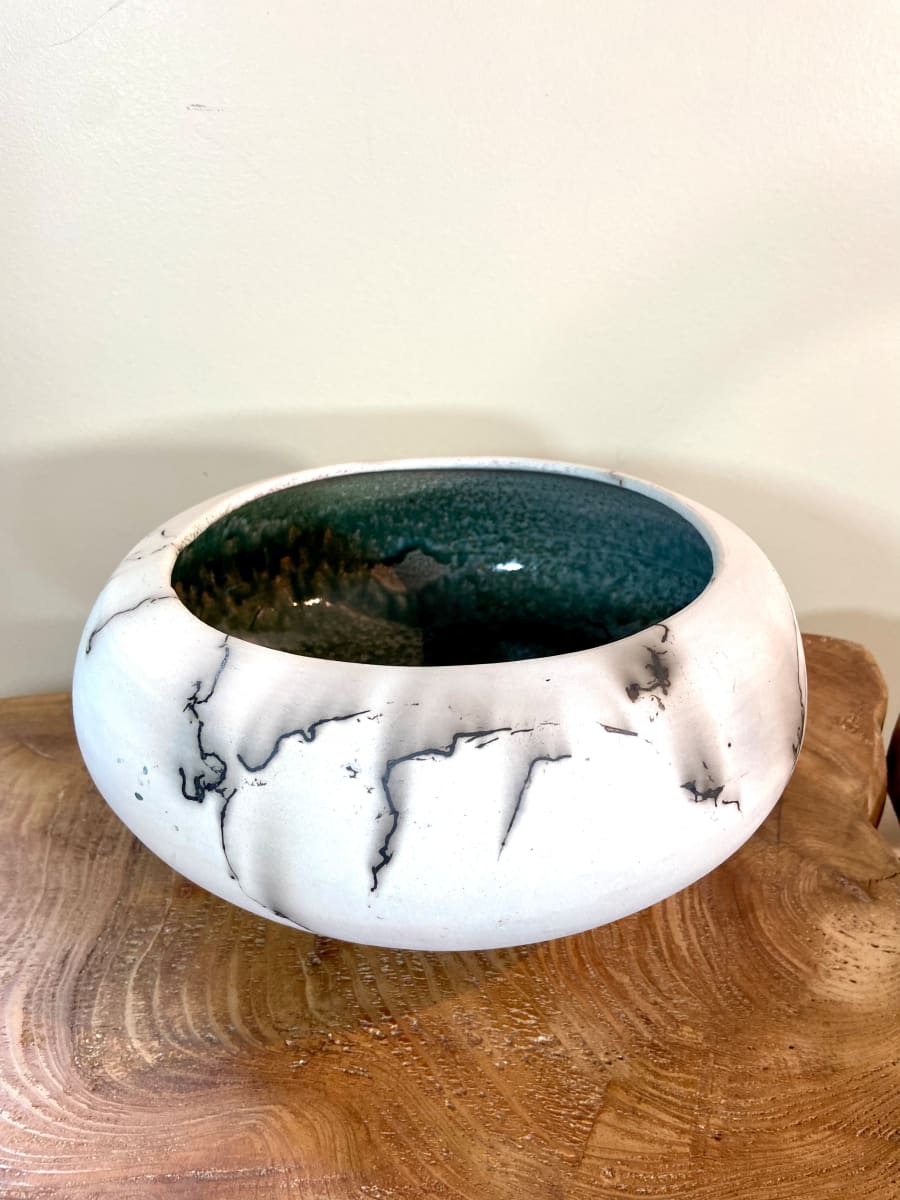 Horsehair Bowl by Mariana Sola  Image: Raku bowl 