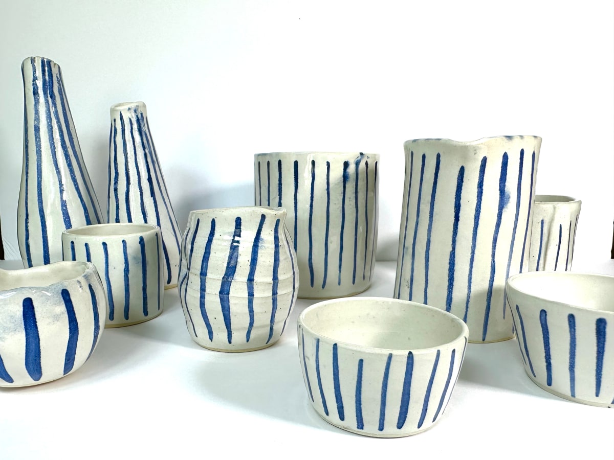 Blue stripes series by Mariana Sola 