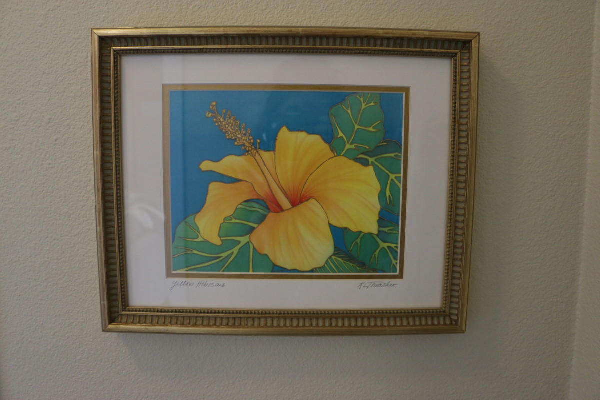 Yellow Hibiscus by Katherine Thrasher 