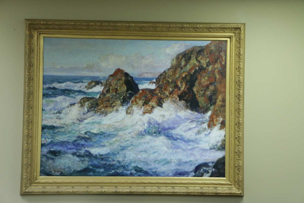 Rocks and Surf by Paul Dougherty, Image 1.