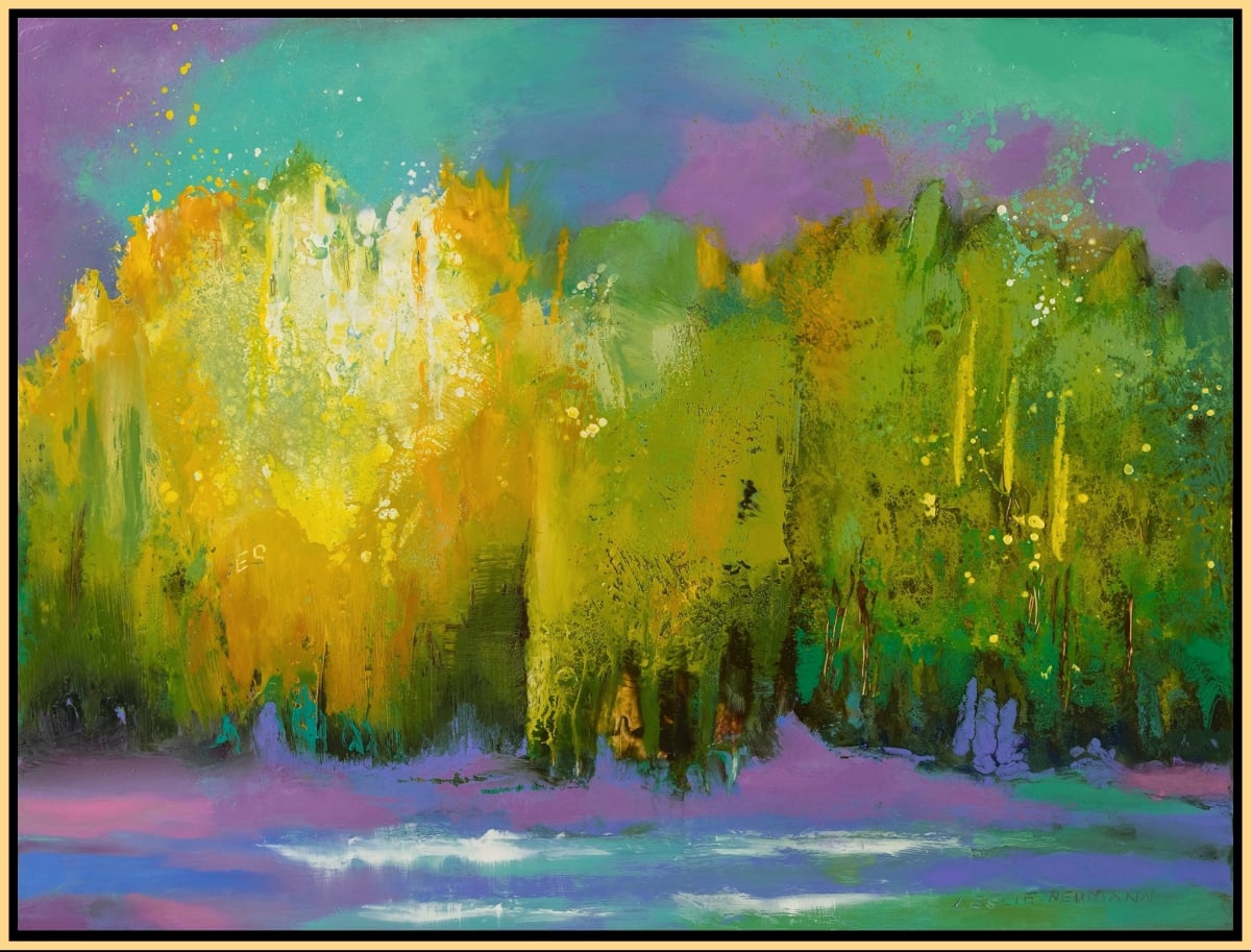 Reflections 64 (Rainbow Marsh #4) by Leslie Neumann 