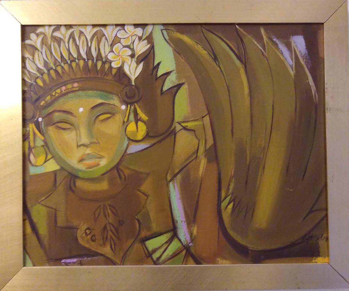 Legong Dancer, Bali, Indonesia by Helen A Schreider 