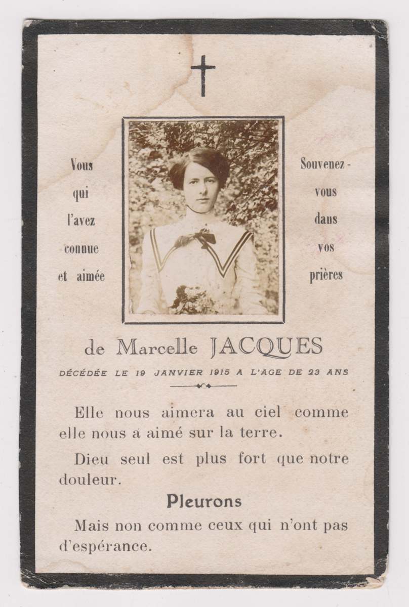Funeral Card by Unknown, France 