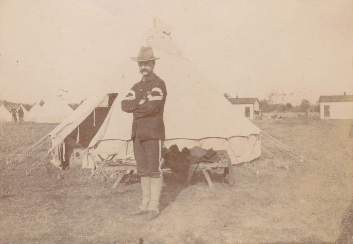 Camp Scene With Sergeant Major by Unknown, United States 