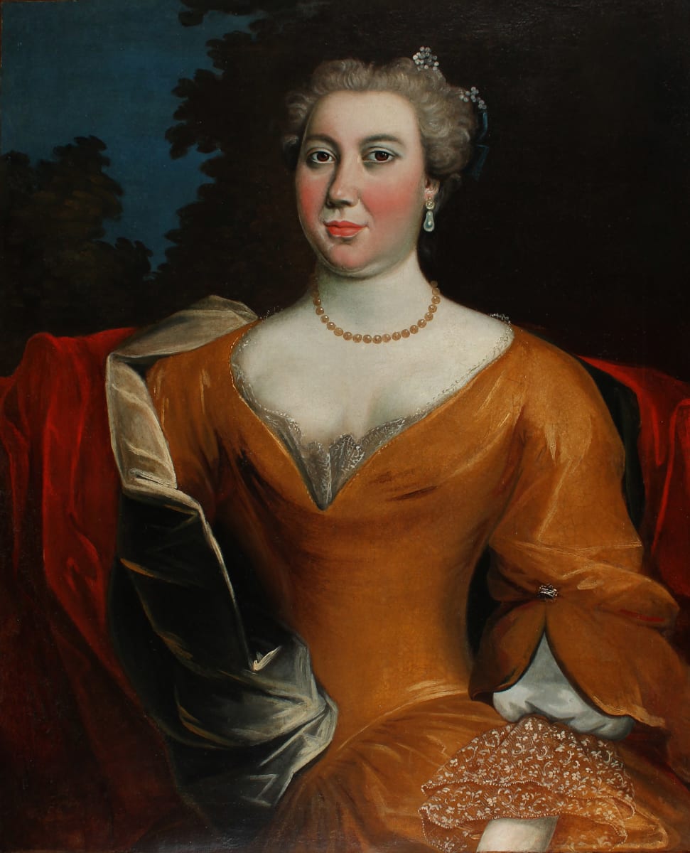 Portrait of a Woman by Unknown, United States  Image: After conservation.