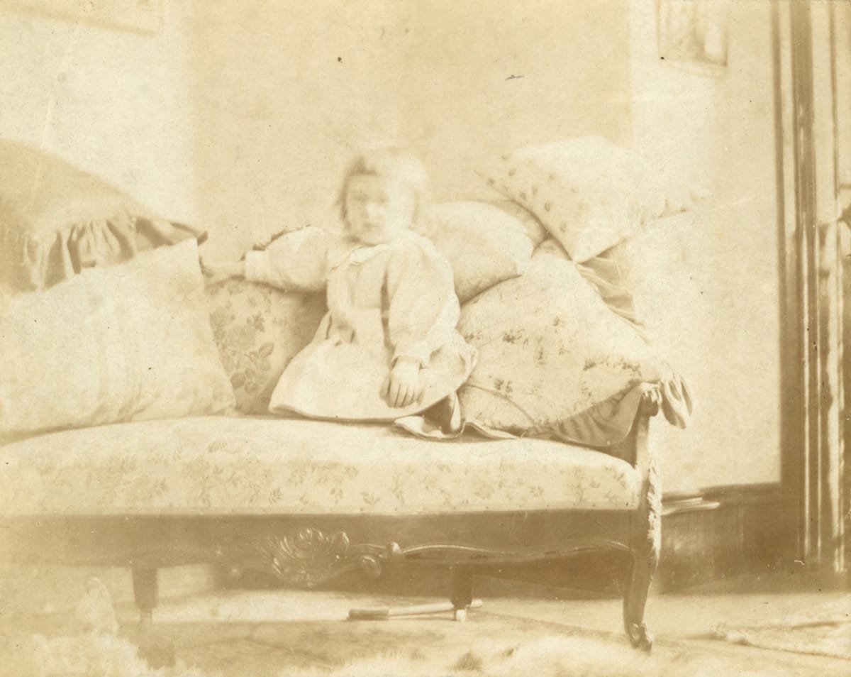 Child in Parlor with Hammer by [Unknown] Brown 