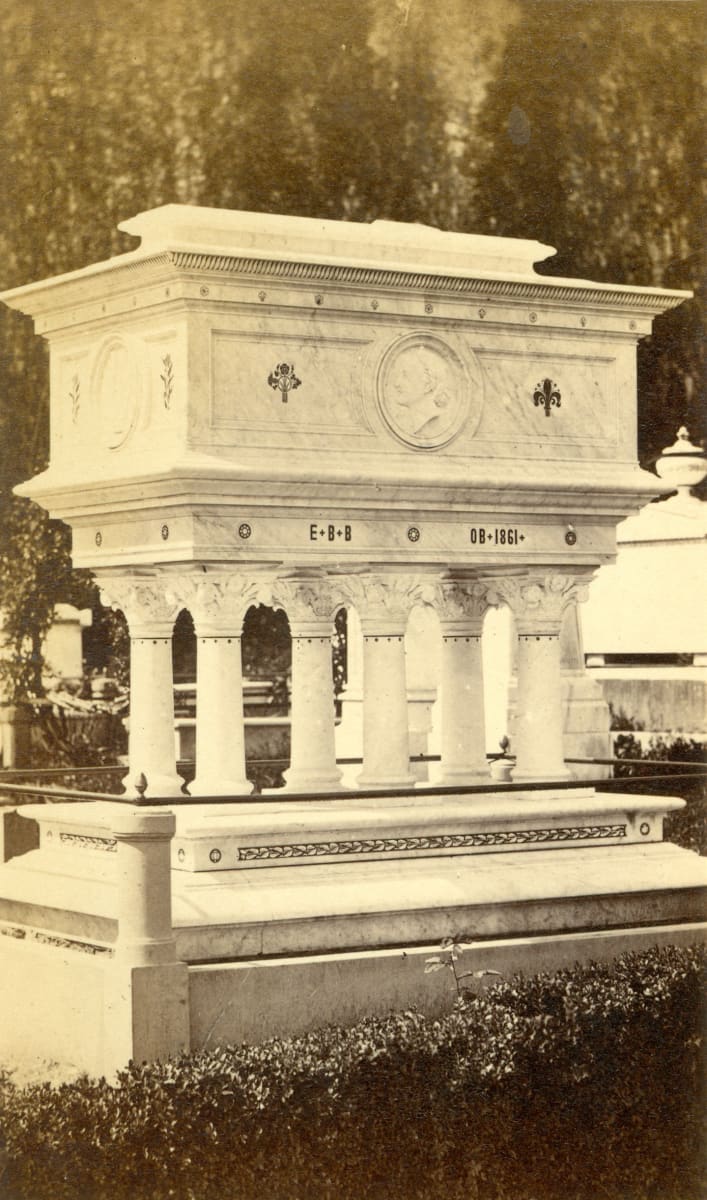 Elizabeth Barrett Browning's Tomb by Longworth Powers 