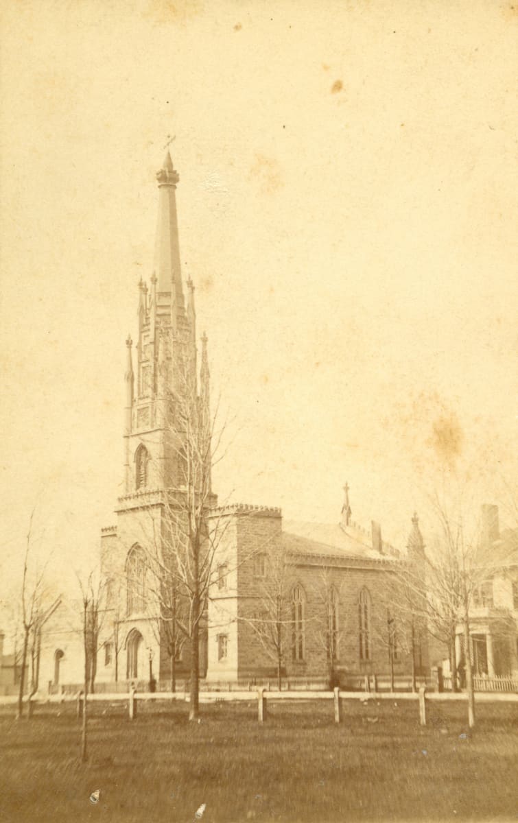 Two Views of the Old Presbyterian Church, Elyria, Ohio by Judd C. Potter 