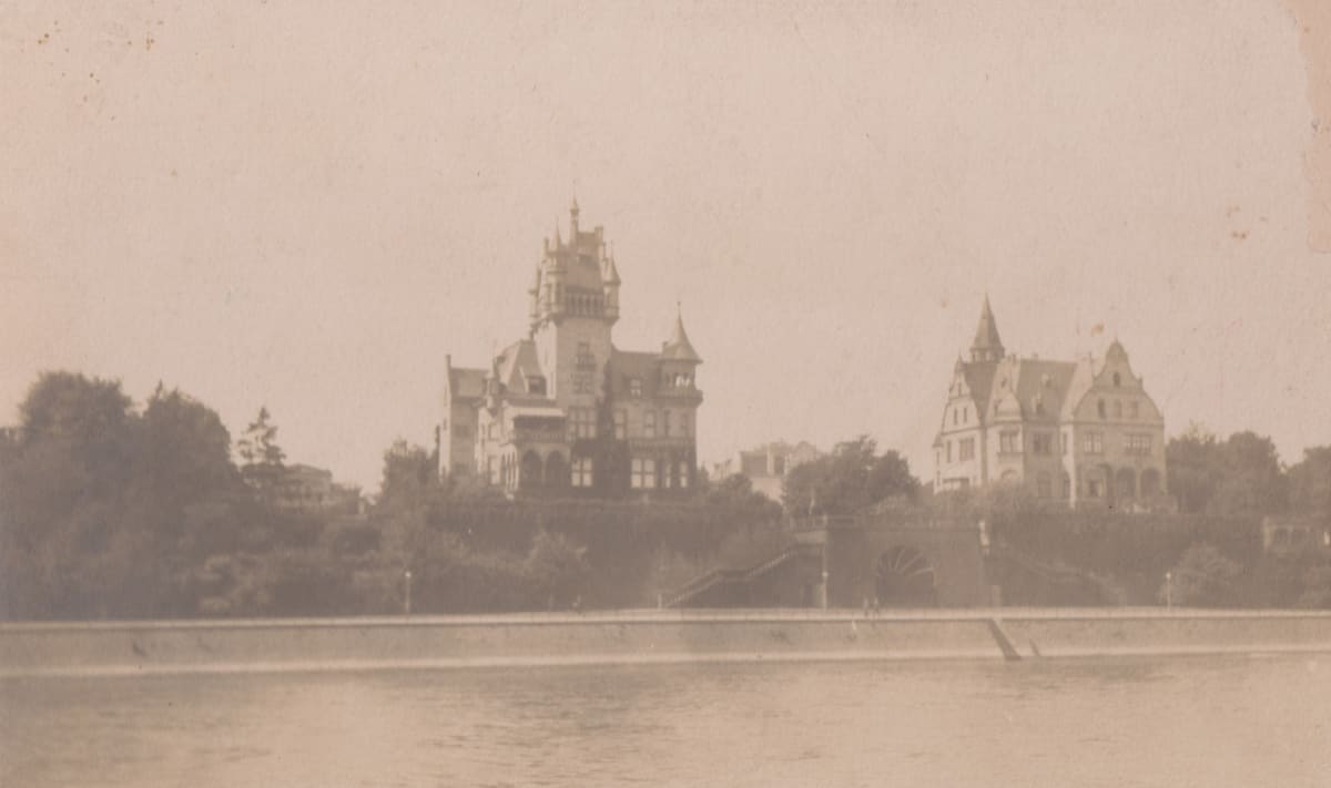 Mansions on the Rhine by Unknown 