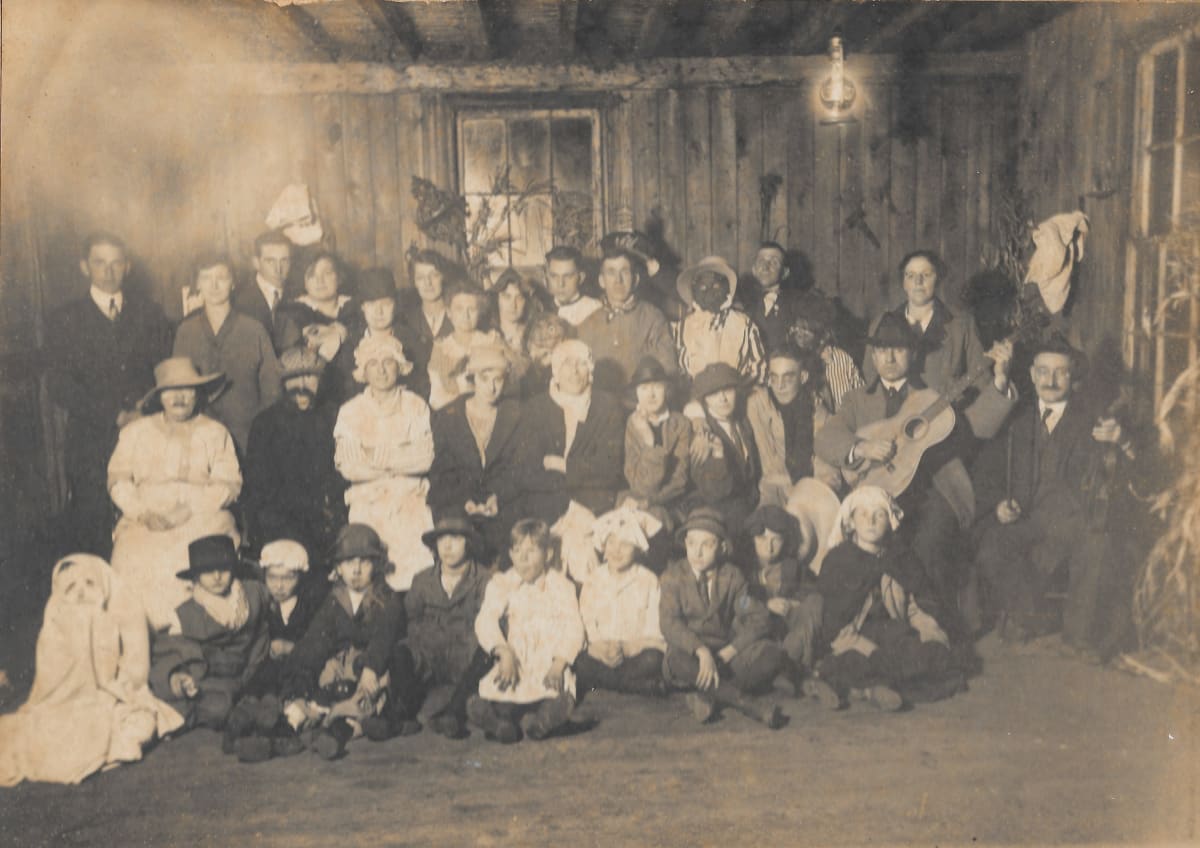 Halloween Group Portrait by Herbert Gibbon 