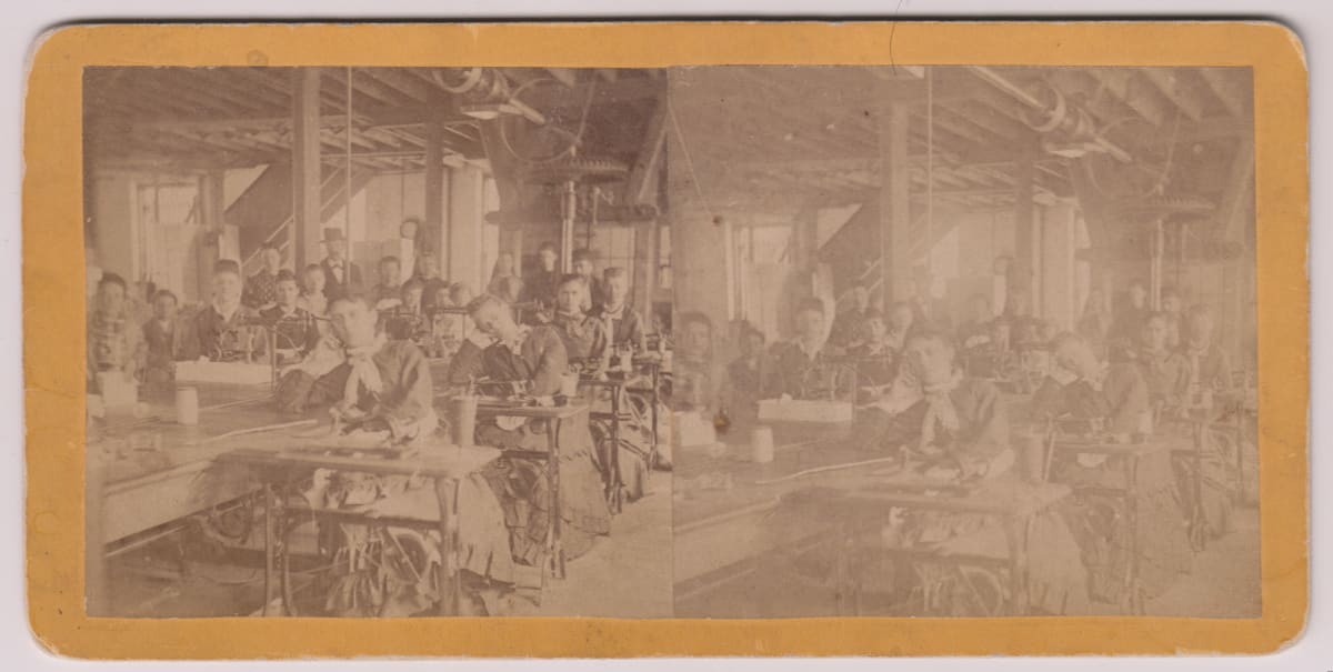 Workers at a Textile Mill by Unknown, United States, Image 1.