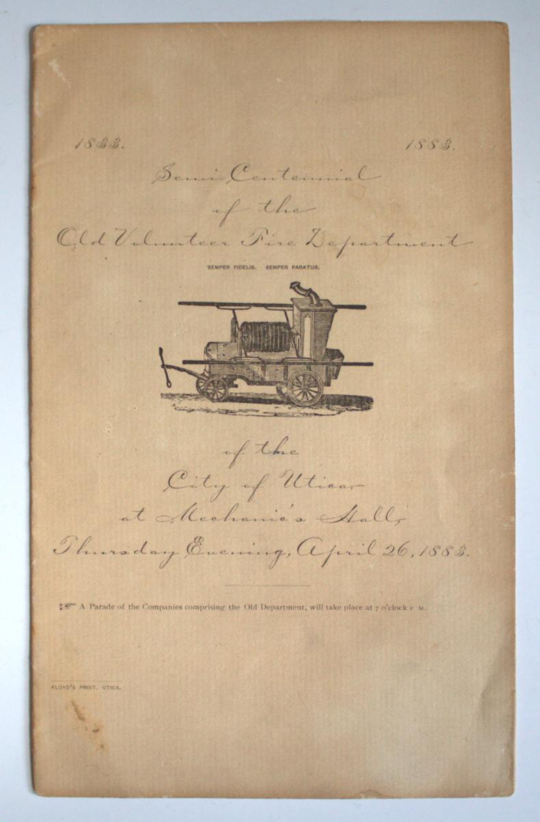 Fire Department Program by Floyd's Print Shop, Image 1.