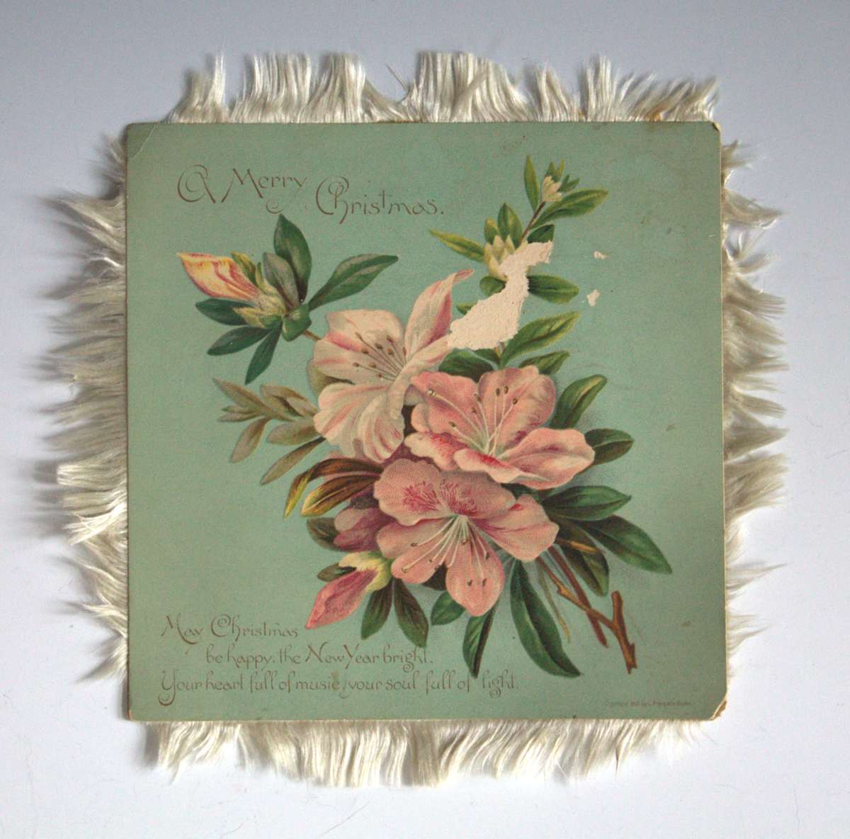 Christmas Card by Louis Prang, Image 1.